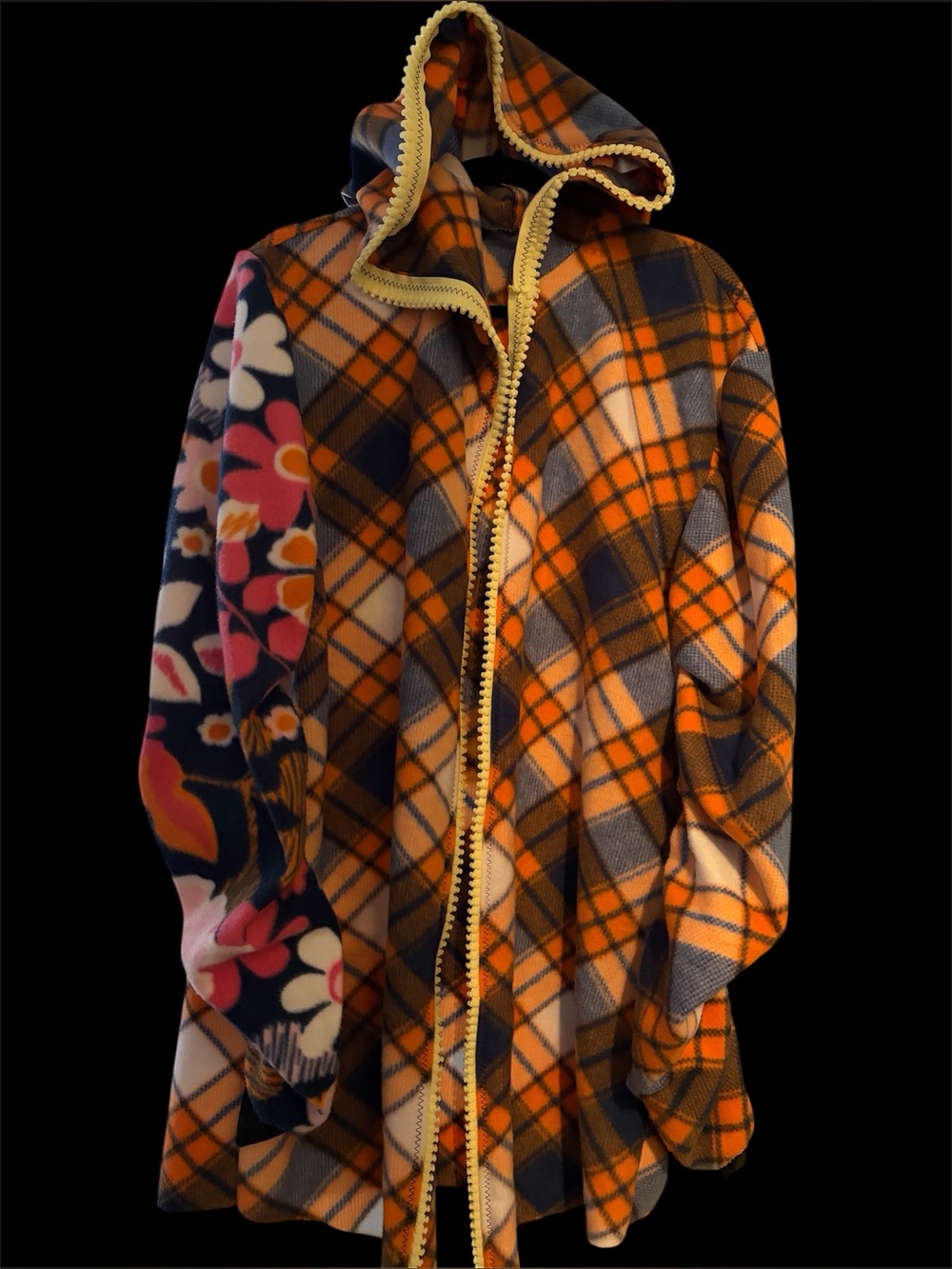 Custom designed hip hop inspired full length hoodie